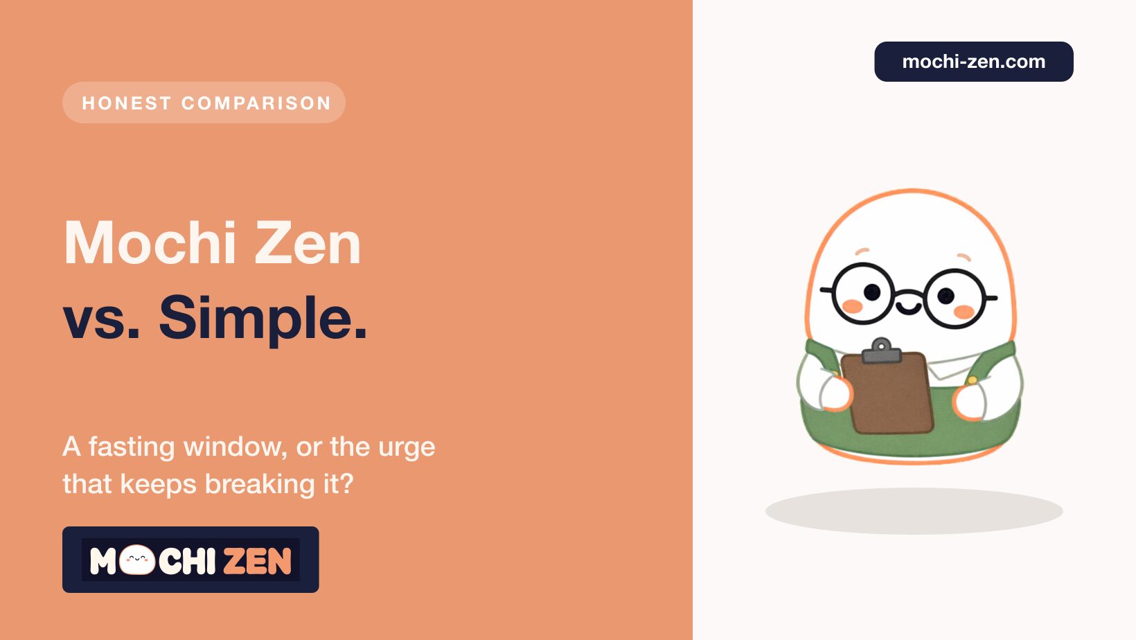 Comparison of Mochi Zen RTT hypnotherapy app and the Simple intermittent fasting app for 2026