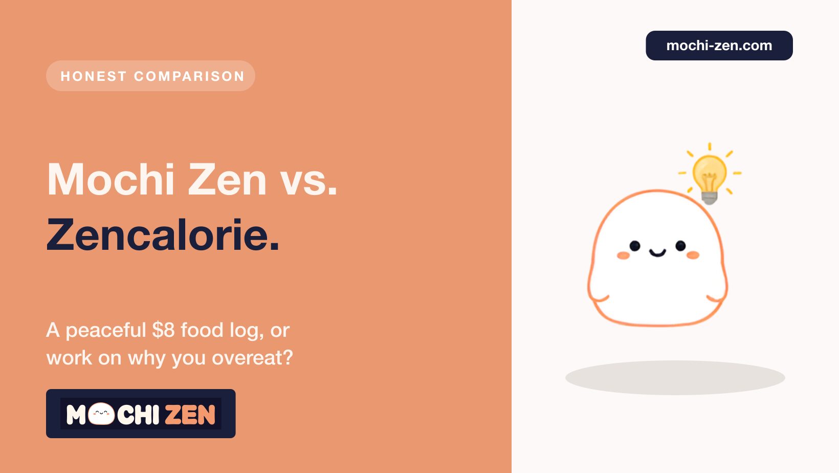 Comparison of Mochi Zen hypnotherapy app and Zencalorie AI calorie counter for 2026 — pricing, features and best fit