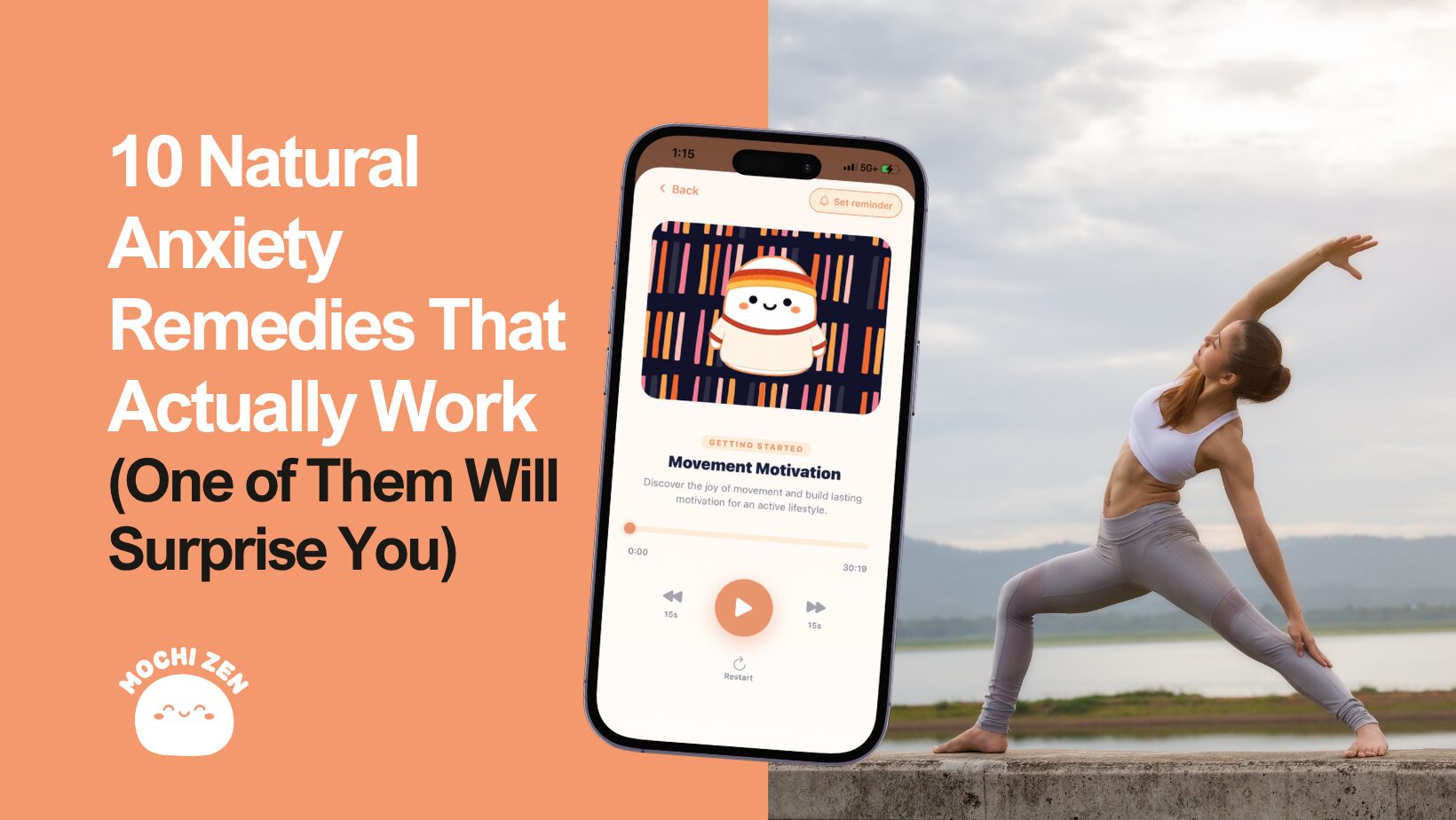 10 natural remedies for anxiety that actually work, including RTT hypnotherapy from Mochi Zen