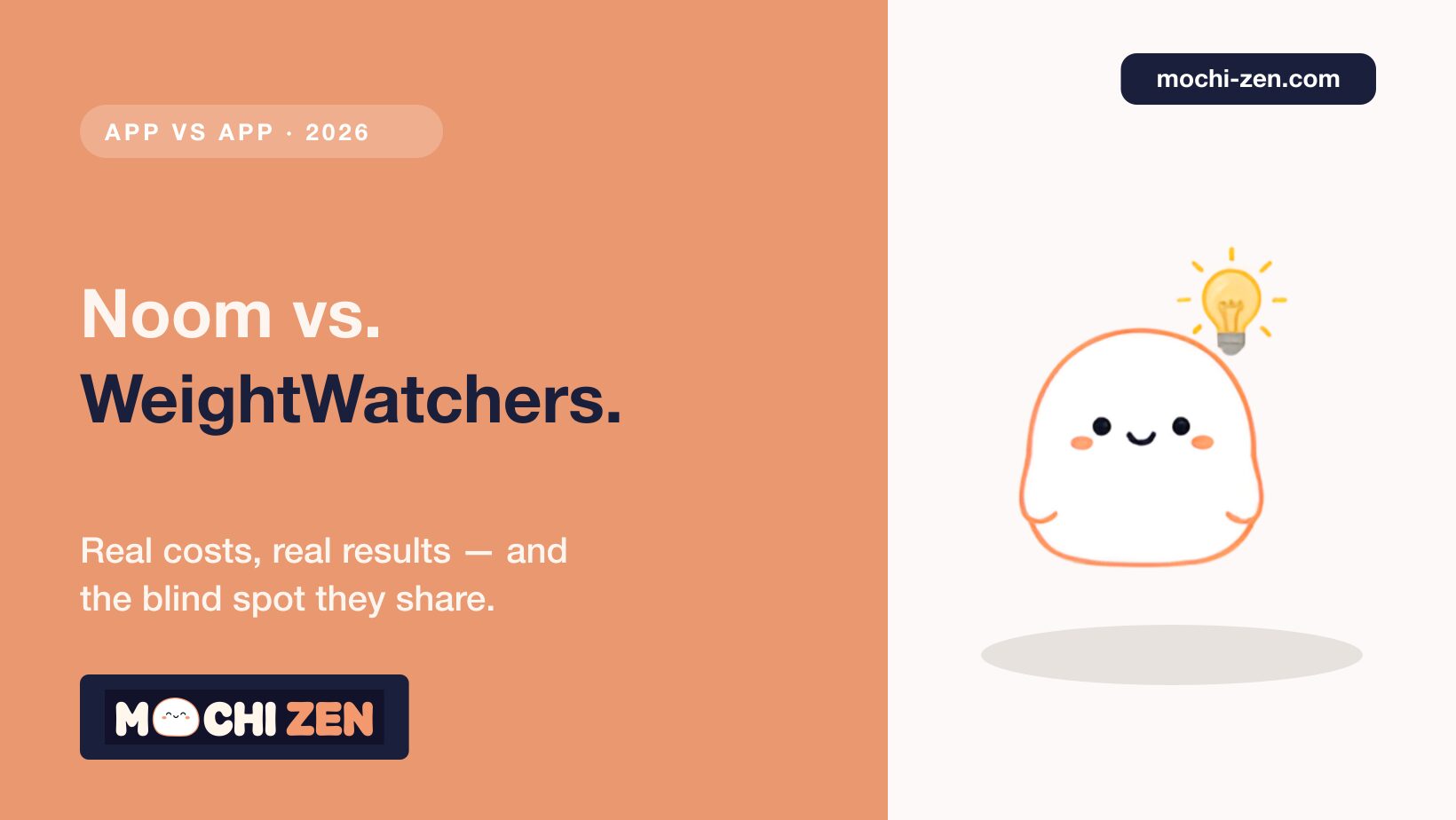 Noom versus WeightWatchers comparison for 2026 — pricing, methods, results and what both programs miss