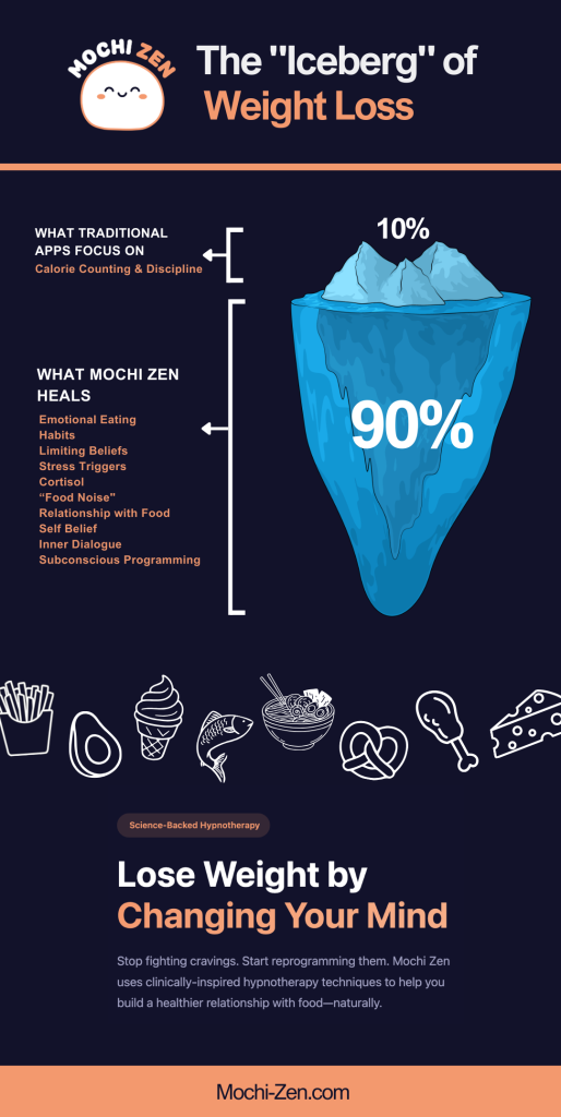 The Iceberg od Weightloss what is the difference between Mochi Zen and other weight loss apps